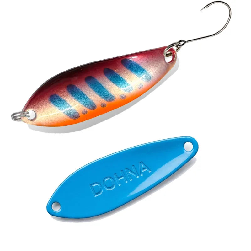 Dohna 1pcs Peche Leurre Pesca 3.8g 38mm Colourful Spoon Bait Spinne Bait Copper Metal Fishing Lures For Trout Pike Perch Salmon
