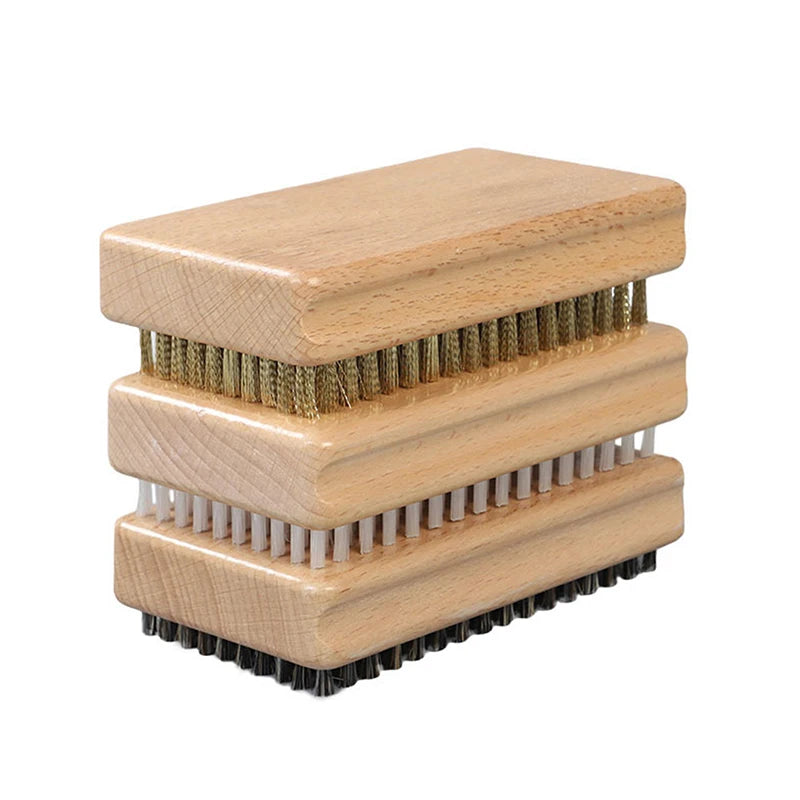 Brosse de fartage 3-en-1 – Laiton, Nylon & Crin de cheval | Ski & Snowboard