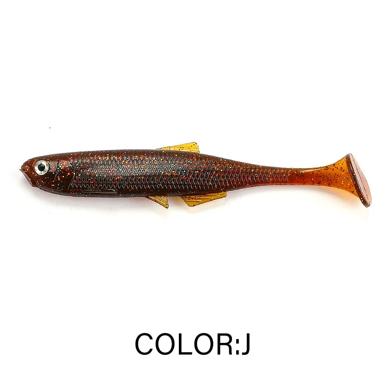 Leurre Souple Supercontinent ShadTeez T-Tail – 5cm / 7,5cm / 12cm – Yeux 3D – Brochet Sandre Carnassiers