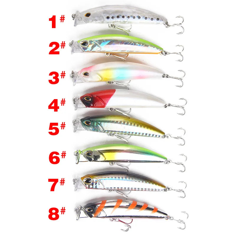 Minnow 1Pc 10g 8cm Fishing Lures Minnow Peche Bass Trolling Isca Artificial Hard Bait Crankbait Carp Wobbler Fishing Tackle