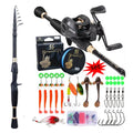 Kit de Pêche Complet Sougayilang – Canne Télescopique 1,8-2,4m + Moulinet Baitcaster 8.1:1 – Ultra-Léger