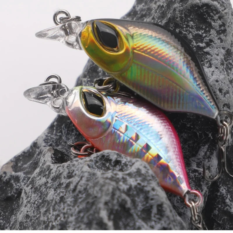 Mini Leurre Dur Coulant Lent 4cm – Simulation 3D – Crankbait Truite Perche Brochet Eau Douce & Salée