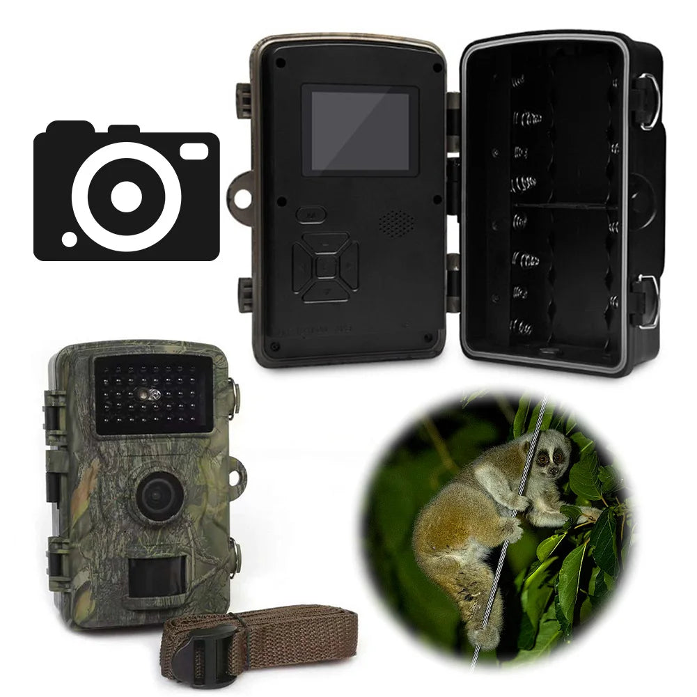 Hunting Camera Waterproof Infrared Night Vision Security Cam Motion Activated Wildlife Camera for Outdoor Wildlife Hunting