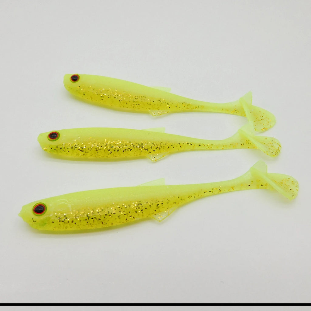 ESFISHING Soft Lure Action Shad 75mm Peche Fishing Bait for Perch Pike Bass Saltwater