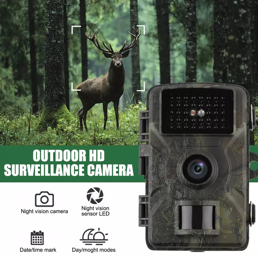 Caméra de Chasse Étanche 1080P 16MP – Vision Nocturne, Carte 32Go incluse