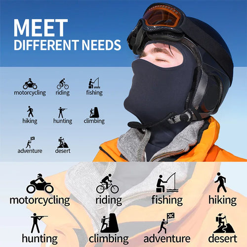 Sturmhaube Vollgesichtsmaske Ski & Berg – Multifunktions-Balaclava Halstuch – Unisex Einheitsgröße