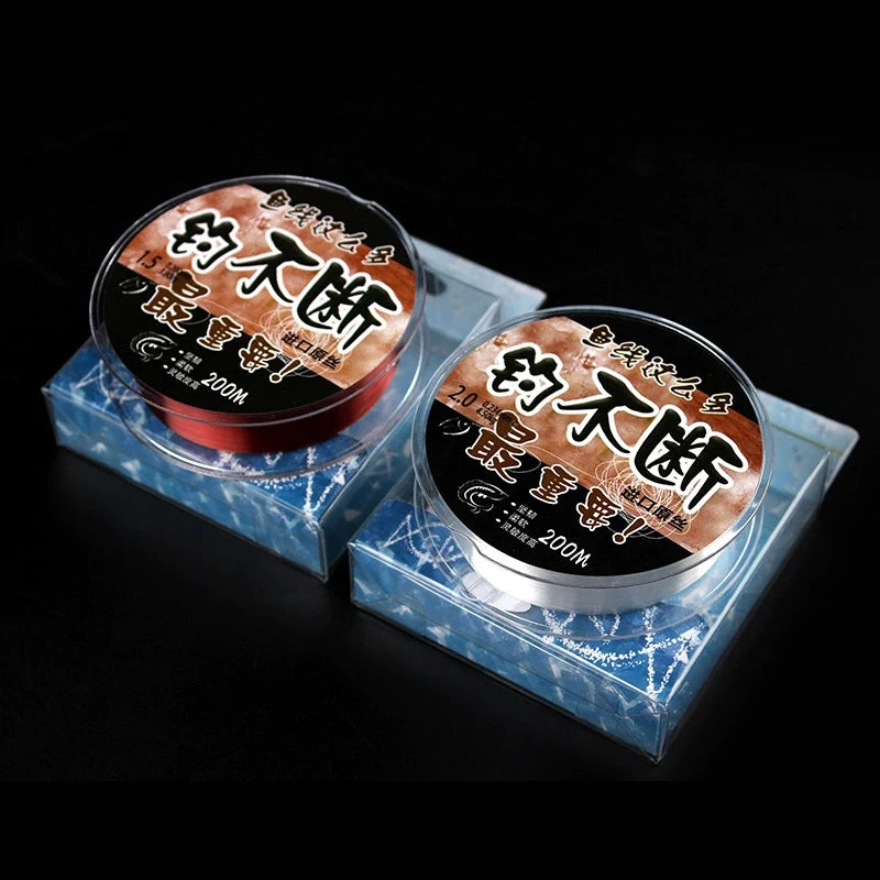 Ligne de Pêche Nylon 200M – Monofilament Fluorocarbon Coulante Invisible – Qualité Allemande