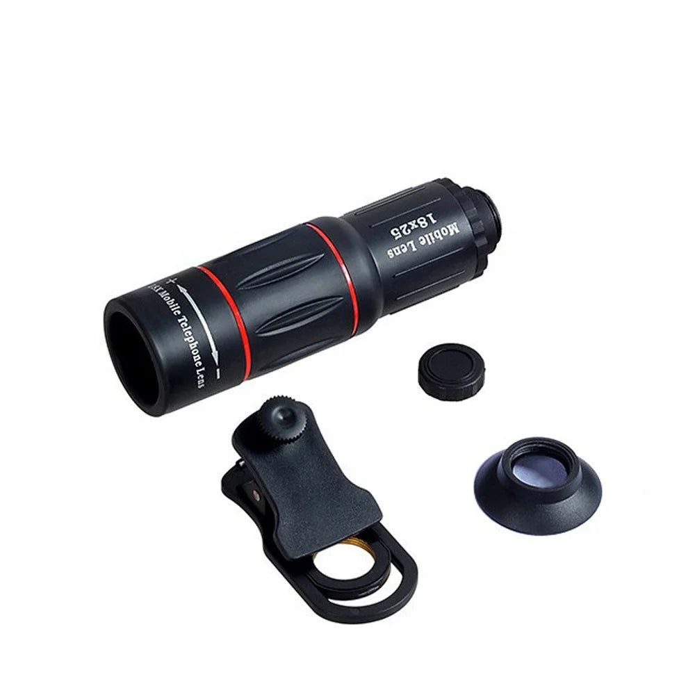 Kit Objectif Téléphoto 18x pour Smartphone – Concert, Outdoor & Telemesure